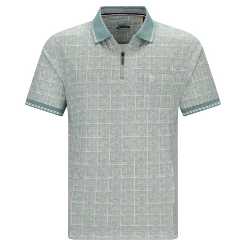 detail Polo Triko Hajo Light Checks