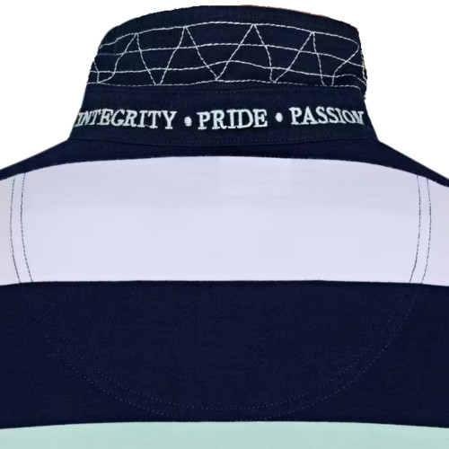 detail Polo Triko Raging Bull Irregular Rugby