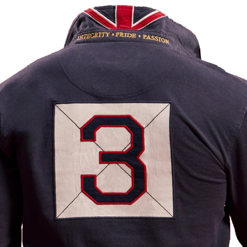 detail Polo Triko Raging Bull Classis LS Rugby