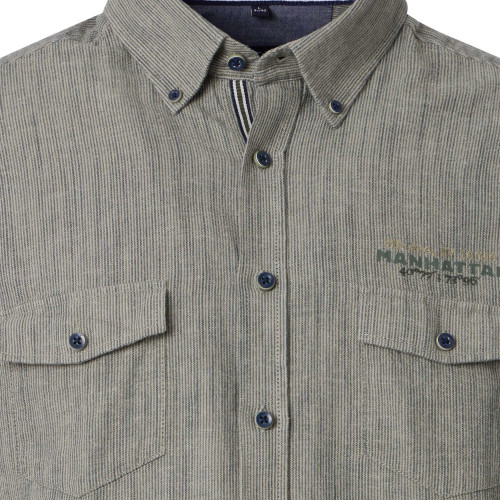 detail Košile Casamoda Green Linen