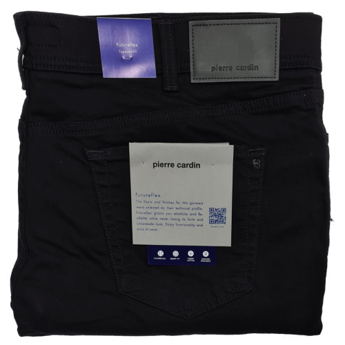 detail Džíny Pierre Cardin Black Raw